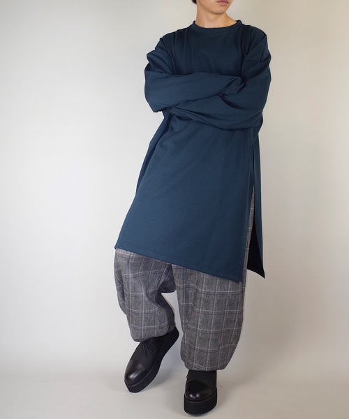 rovtski(ロフトスキー)の「rovtski【ビッグシルエット】2018AW TR PONTI EXTRA BIG T(スウェット・メンズ・ブラック/ライトグレー/オフホワイト/ダークグリーン・FREE)」の21枚目の写真