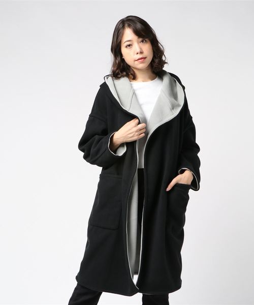 セール】フリースリバーシブルフードコート（その他アウター）｜AZUL