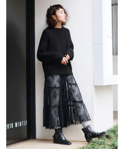 Ungrid アングリッド の シアーレースガウン カーディガン Wear