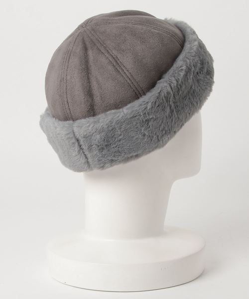 Fun & Daily（ファンアンドデイリー）の「F&D : フェイクムートンボアキャップ（キャップ・レディース・グレー/ブラウン・FREE）」の3枚目の写真