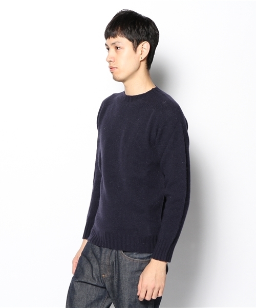 BEAUTY&YOUTH UNITED ARROWS(ビューティーアンドユースユナイテッドアローズ)の「BY シェットランド クルーネック ニット◆(ニット/セーター・メンズ・ネイビー/ダークグレー/ケリー/ワインレッド/イエロー・SMALL/MEDIUM/LARGE/X-LARGE)」の7枚目の写真