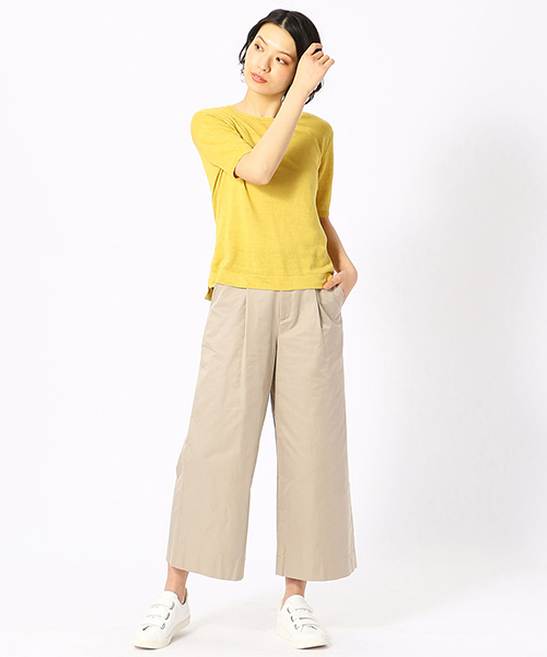 COMME CA ISM（コムサイズム）の「カジュアルワイドパンツ（その他パンツ・レディース・ベージュ/ネイビー・LARGE/MEDIUM/SMALL/X-LARGE）」の8枚目の写真