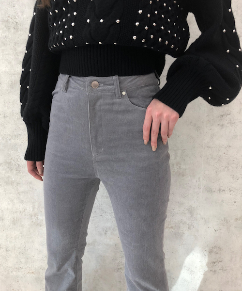 EIMY ISTOIRE(エイミーイストワール)の「コーデュロイフレアパンツ(その他パンツ・レディース・ホワイト/ピンク/グレー・MEDIUM/SMALL)」の18枚目の写真