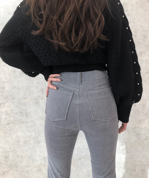 EIMY ISTOIRE(エイミーイストワール)の「コーデュロイフレアパンツ(その他パンツ・レディース・ホワイト/ピンク/グレー・MEDIUM/SMALL)」の19枚目の写真