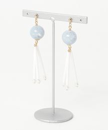 【tschuss(チュース)】「pyramide ピラミッド」 イタリア製ビーズピアス