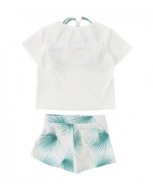 ROXY(ロキシー)の「MINI PALM DANCE/ロキシー キッズ 水着 ビキニ(水着・キッズ・ホワイト/ネイビー・100/110/120/130/140/150)」の6枚目の写真
