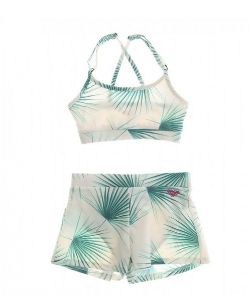 ROXY(ロキシー)の「MINI PALM DANCE/ロキシー キッズ 水着 ビキニ(水着・キッズ・ホワイト/ネイビー・100/110/120/130/140/150)」の5枚目の写真