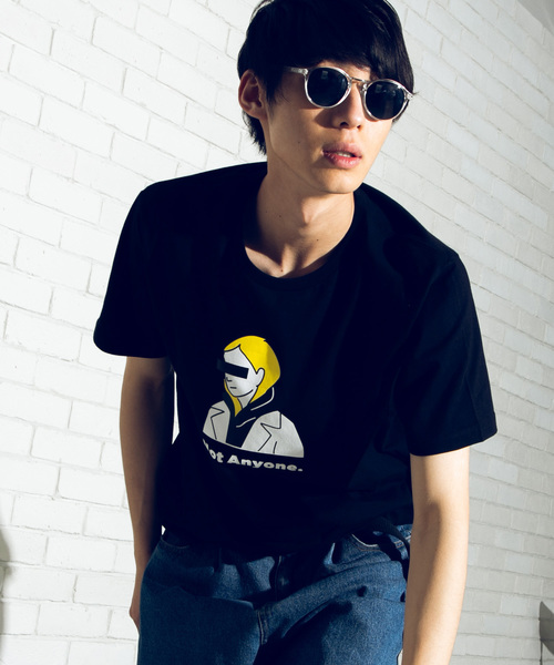 WEGO（ウィゴー）の「WEGO/ヒューマンペンシルTシャツ（Tシャツ/カットソー・メンズ・ホワイト/ブラック/ブラック系その他/ホワイト系その他・SMALL/MEDIUM/LARGE）」の4枚目の写真