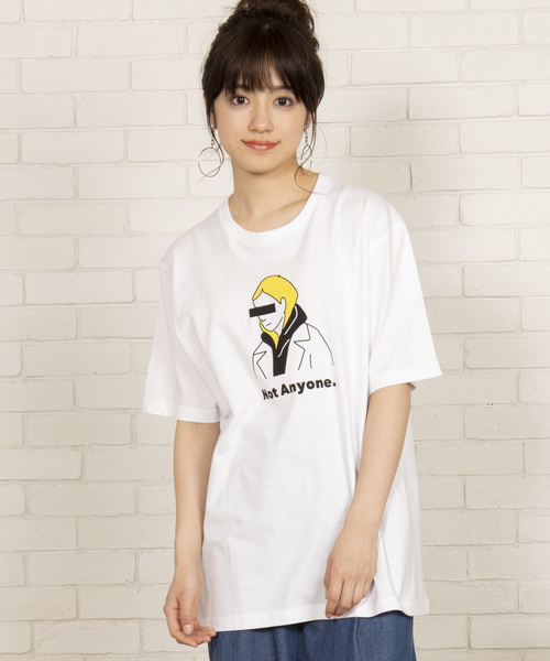 WEGO（ウィゴー）の「WEGO/ヒューマンペンシルTシャツ（Tシャツ/カットソー・メンズ・ホワイト/ブラック/ブラック系その他/ホワイト系その他・SMALL/MEDIUM/LARGE）」の10枚目の写真