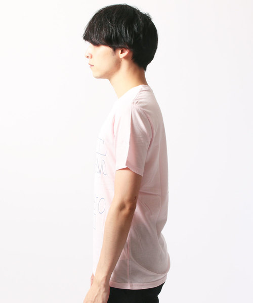 SHISKY（シスキー）の「クルーネック半袖プリントTシャツ（Tシャツ/カットソー・メンズ・ネイビー/ピンク・LL/M/L）」の7枚目の写真