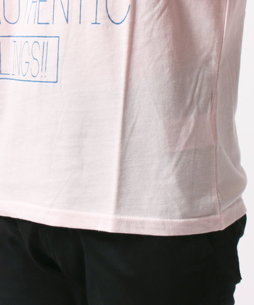 SHISKY（シスキー）の「クルーネック半袖プリントTシャツ（Tシャツ/カットソー・メンズ・ネイビー/ピンク・LL/M/L）」の3枚目の写真