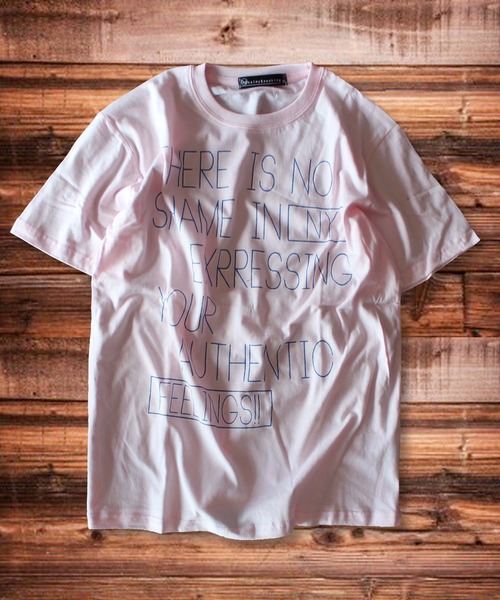 SHISKY（シスキー）の「クルーネック半袖プリントTシャツ（Tシャツ/カットソー・メンズ・ネイビー/ピンク・LL/M/L）」の11枚目の写真