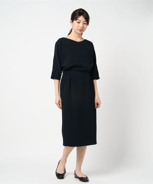 12Twelve Agenda（トゥエルブ　アジェンダ）の「ドルマンタイトワンピース（ワンピース・レディース・ネイビー/ブルー/キャメル・M）」の6枚目の写真