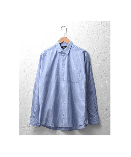 MinoriTY（マイノリティ）の「長袖BIGシャツ/ブロードストライプ（シャツ/ブラウス・メンズ・ホワイト系その他/ベージュ系その他/ブルー系その他/ブルー系その他2・M/L）」の8枚目の写真