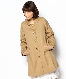 earth music&ecology | Ａラインスプリングコート(トレンチコート)