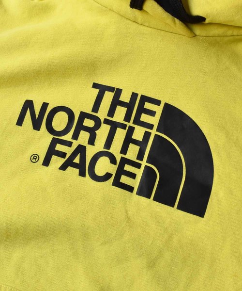 THE NORTH FACE（ザノースフェイス）の「【ヴィンテージ古着】THE NORTH FACE/ザ ノースフェイス ロゴ プルオーバーパーカー（パーカー・メンズ・イエロー・MEDIUM）」の2枚目の写真