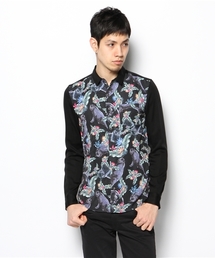 MIDWEST | DIET  BUTCHER  SLIM  SKIN  レギュラー身頃プリント切替シャツ(シャツ/ブラウス)