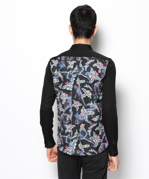 MIDWEST（ミッドウエスト）の「DIET  BUTCHER  SLIM  SKIN  レギュラー身頃プリント切替シャツ（シャツ/ブラウス・メンズ・ブラック/ダークブルー・1）」の8枚目の写真