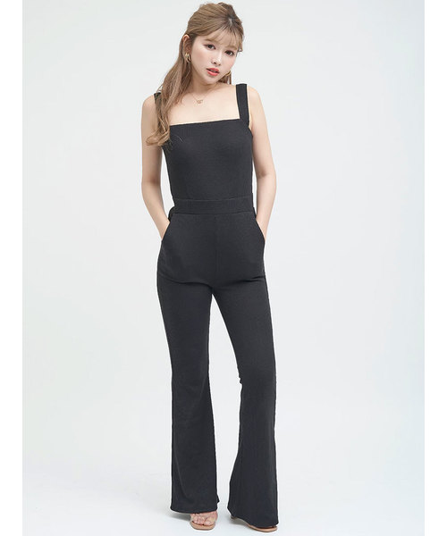 Darich(ダーリッチ)の「バックロゴテープリラックスAIO(つなぎ/オールインワン・レディース・ブラウン/ブラック・FREE)」の3枚目の写真