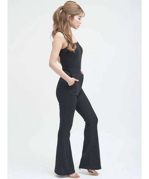 Darich(ダーリッチ)の「バックロゴテープリラックスAIO(つなぎ/オールインワン・レディース・ブラウン/ブラック・FREE)」の7枚目の写真