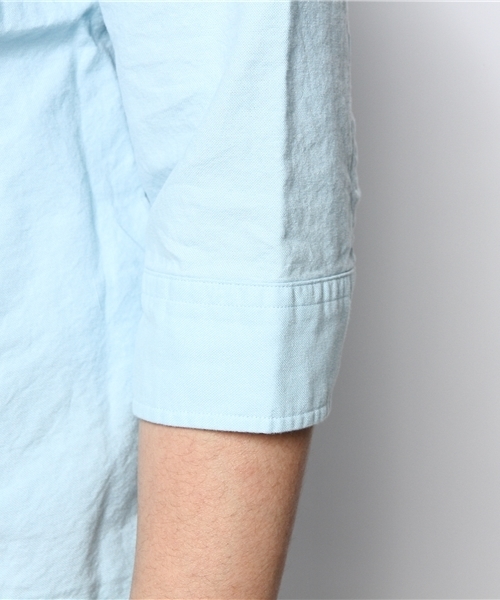 coen（コーエン）の「カラーオックスフォード7分袖BDシャツ（シャツ/ブラウス・メンズ・ライトピンク/ライトブルー・SMALL/MEDIUM/X-LARGE/LARGE/X-SMALL）」の10枚目の写真