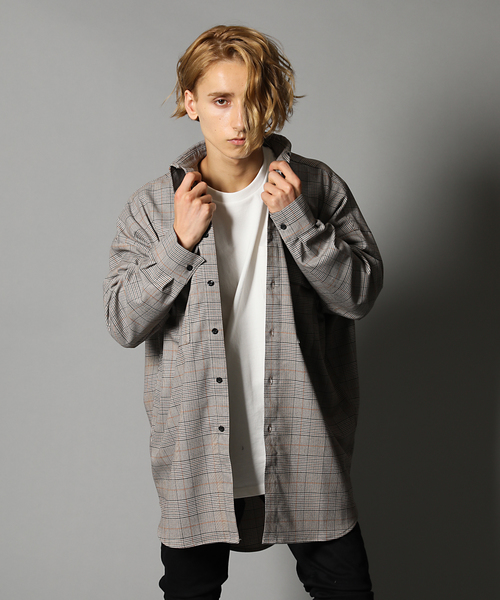 Luv maison(ラブメゾン)の「LV ビッグシルエットミリタリーシャツBL/シャツジャケット(シャツ/ブラウス・メンズ・ホワイト/ブラック/ベージュ・M/L)」の6枚目の写真