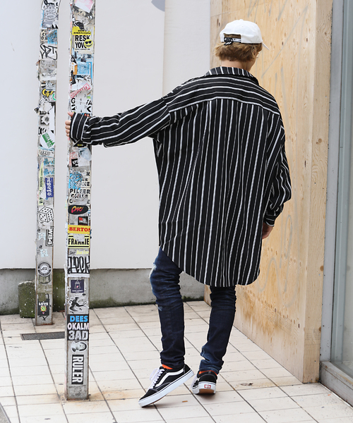 Luv maison(ラブメゾン)の「LV ビッグシルエットミリタリーシャツBL/シャツジャケット(シャツ/ブラウス・メンズ・ホワイト/ブラック/ベージュ・M/L)」の14枚目の写真