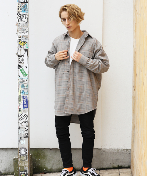 Luv maison(ラブメゾン)の「LV ビッグシルエットミリタリーシャツBL/シャツジャケット(シャツ/ブラウス・メンズ・ホワイト/ブラック/ベージュ・M/L)」の9枚目の写真