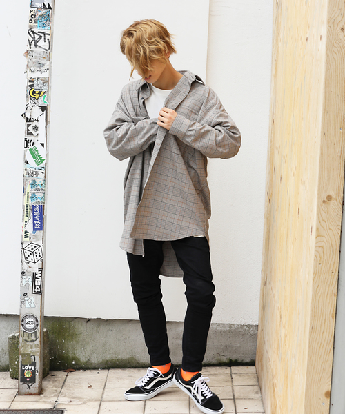 Luv maison(ラブメゾン)の「LV ビッグシルエットミリタリーシャツBL/シャツジャケット(シャツ/ブラウス・メンズ・ホワイト/ブラック/ベージュ・M/L)」の15枚目の写真