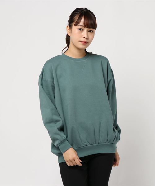 CRAFT STANDARD BOUTIQUE(クラフトスタンダードブティック)の「ガゼット付き裏毛ビッグプルオーバー*(Tシャツ/カットソー・レディース・ブラック/ベージュ系その他2/グリーン/アイボリー・M/L)」の4枚目の写真