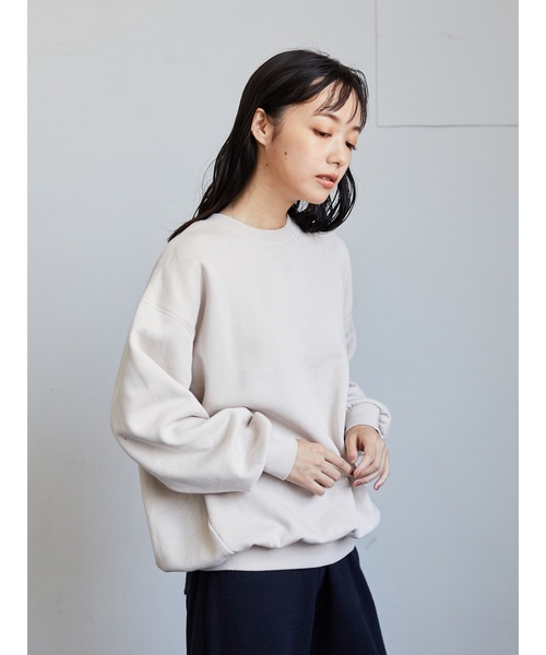 CRAFT STANDARD BOUTIQUE(クラフトスタンダードブティック)の「ガゼット付き裏毛ビッグプルオーバー*(Tシャツ/カットソー・レディース・ブラック/ベージュ系その他2/グリーン/アイボリー・M/L)」の5枚目の写真