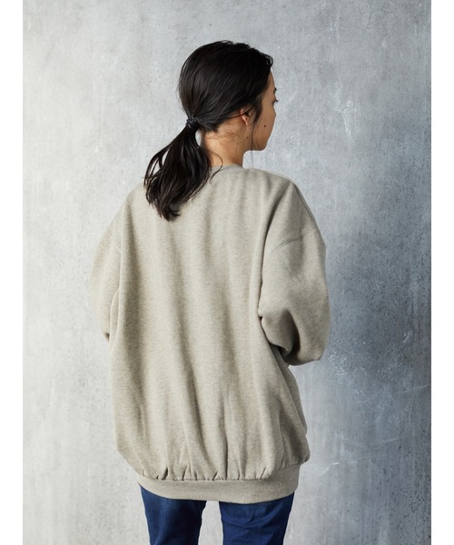 CRAFT STANDARD BOUTIQUE(クラフトスタンダードブティック)の「ガゼット付き裏毛ビッグプルオーバー*(Tシャツ/カットソー・レディース・ブラック/ベージュ系その他2/グリーン/アイボリー・M/L)」の8枚目の写真
