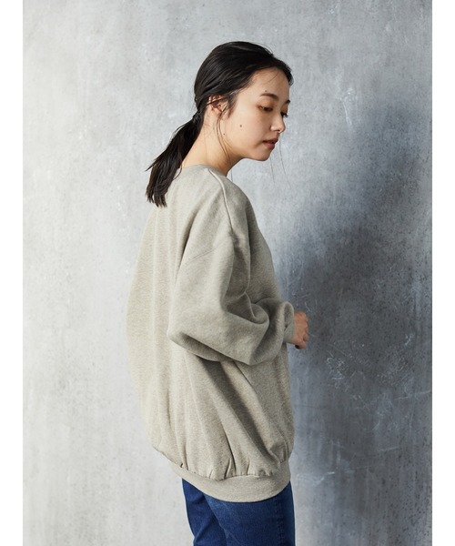 CRAFT STANDARD BOUTIQUE(クラフトスタンダードブティック)の「ガゼット付き裏毛ビッグプルオーバー*(Tシャツ/カットソー・レディース・ブラック/ベージュ系その他2/グリーン/アイボリー・M/L)」の11枚目の写真