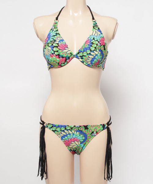 セール】フリンジ付きビキニ 水着2点セット（水着）｜Lace