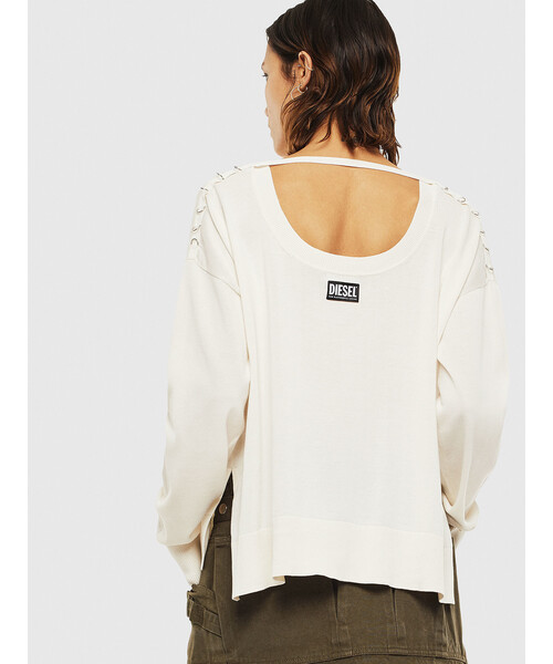 DIESEL（ディーゼル）の「レディース バックオープンコットンニット 