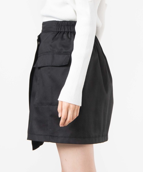 WEGO（ウィゴー）の「WEGO/ラップカーゴスカパン（スカート・レディース・ブラック/グリーン系その他2・FREE）」の6枚目の写真