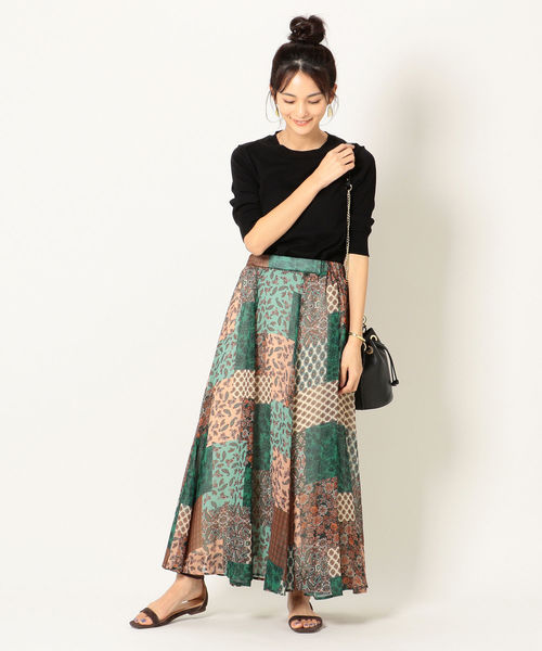 SHIPS any（シップス エニィ）の「SHIPS any:クルーネックニットプルオーバー◇（ニット/セーター・レディース・ブラック/ネイビー/ベージュ/オフホワイト/グリーン・38/36）」の13枚目の写真