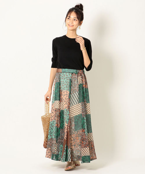 SHIPS any（シップス エニィ）の「SHIPS any:クルーネックニットプルオーバー◇（ニット/セーター・レディース・ブラック/ネイビー/ベージュ/オフホワイト/グリーン・38/36）」の16枚目の写真