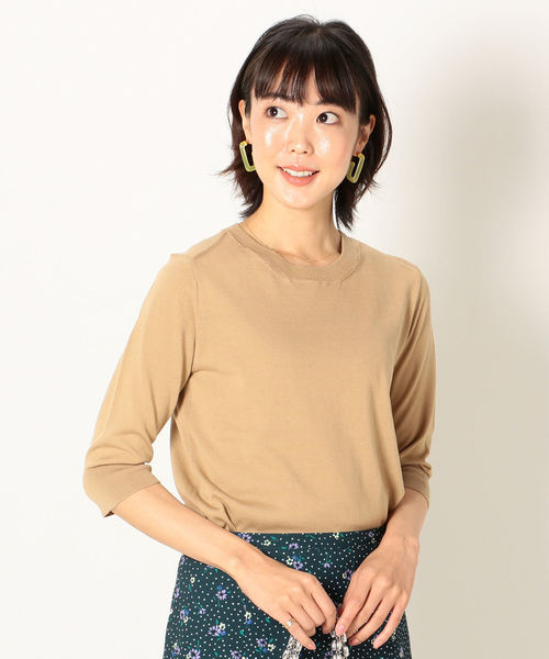 SHIPS any（シップス エニィ）の「SHIPS any:クルーネックニットプルオーバー◇（ニット/セーター・レディース・ブラック/ネイビー/ベージュ/オフホワイト/グリーン・38/36）」の17枚目の写真