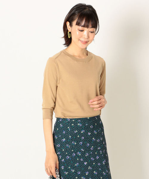 SHIPS any（シップス エニィ）の「SHIPS any:クルーネックニットプルオーバー◇（ニット/セーター・レディース・ブラック/ネイビー/ベージュ/オフホワイト/グリーン・38/36）」の19枚目の写真