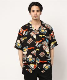 ビッグシルエットレーヨンアロハシャツ