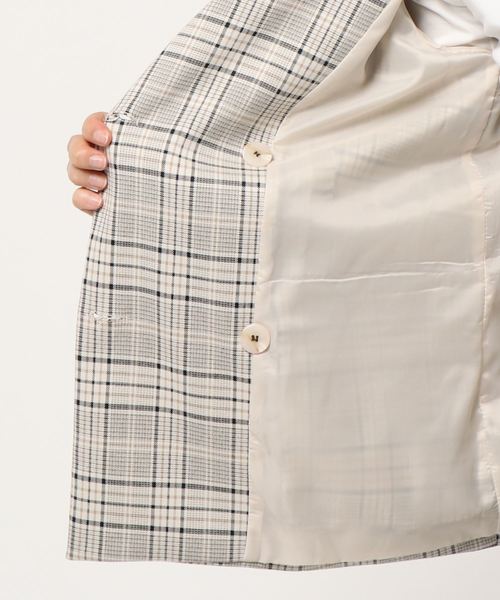 archives(アルシーヴ)の「【setupにも】チェック柄テーラードジャケット(テーラードジャケット・レディース・ブラウン/ベージュ/グレー・MEDIUM)」の6枚目の写真