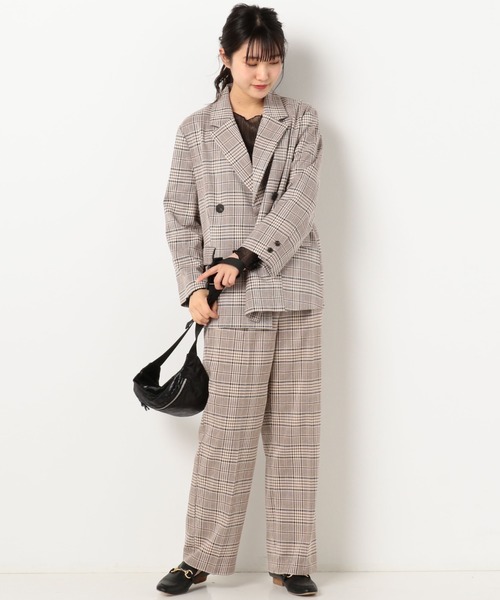 archives(アルシーヴ)の「【setupにも】チェック柄テーラードジャケット(テーラードジャケット・レディース・ブラウン/ベージュ/グレー・MEDIUM)」の22枚目の写真