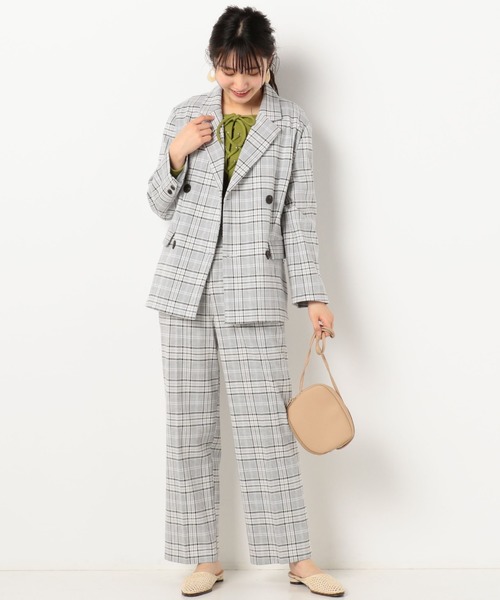 archives(アルシーヴ)の「【setupにも】チェック柄テーラードジャケット(テーラードジャケット・レディース・ブラウン/ベージュ/グレー・MEDIUM)」の18枚目の写真