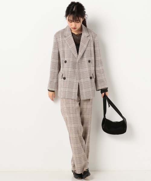 archives(アルシーヴ)の「【setupにも】チェック柄テーラードジャケット(テーラードジャケット・レディース・ブラウン/ベージュ/グレー・MEDIUM)」の20枚目の写真