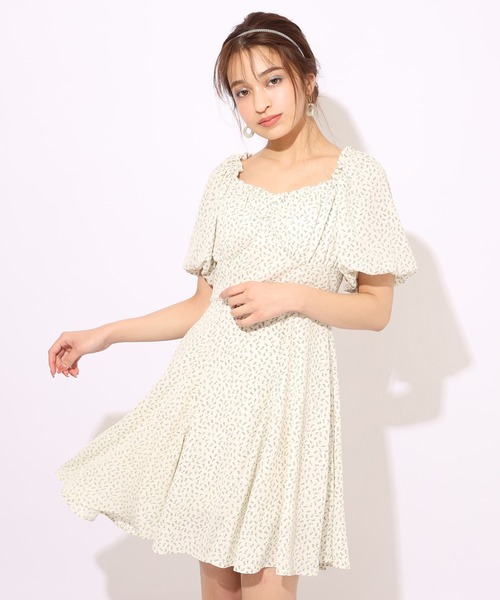 one after another NICE CLAUP(ワンアフターアナザーナイスクラップ)の「ミニ丈ワンピース(ワンピース・レディース・オフホワイト/ブラック/ドット/その他・FREE)」の3枚目の写真