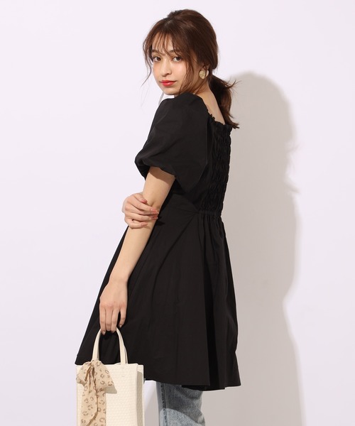 one after another NICE CLAUP(ワンアフターアナザーナイスクラップ)の「ミニ丈ワンピース(ワンピース・レディース・オフホワイト/ブラック/ドット/その他・FREE)」の13枚目の写真