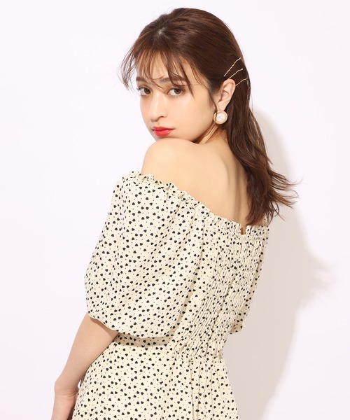 one after another NICE CLAUP(ワンアフターアナザーナイスクラップ)の「ミニ丈ワンピース(ワンピース・レディース・オフホワイト/ブラック/ドット/その他・FREE)」の9枚目の写真