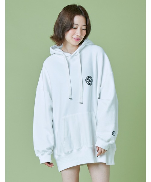 Little sunny bite（リトルサニーバイト）の「Hibiscus hoodie（パーカー・レディース・ホワイト/レッド/ブラック・FREE）」の2枚目の写真
