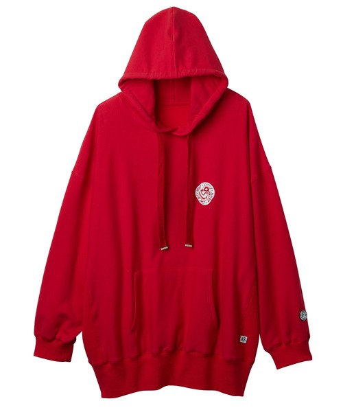 Little sunny bite（リトルサニーバイト）の「Hibiscus hoodie（パーカー・レディース・ホワイト/レッド/ブラック・FREE）」の8枚目の写真